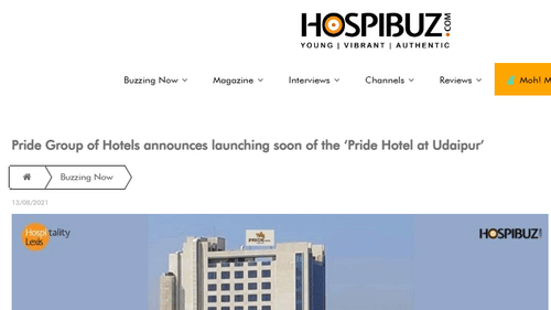 Pride-Group-of-Hotels-announces-launching-soon-of-the- Pride-Hotel-at-Udaipur -HospiBuz