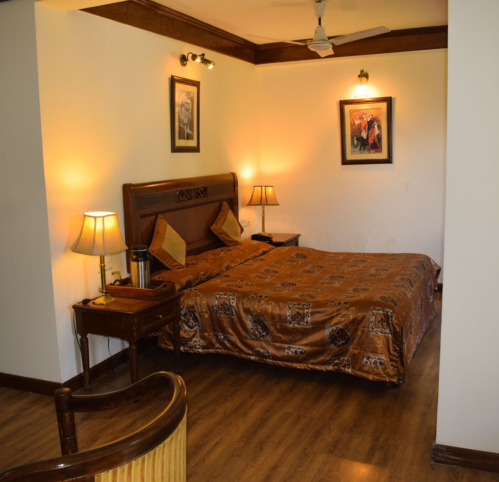 Image featuring  interiors of a Suite room with with the wooden flooring - Sun n Snow Inn, Kausani