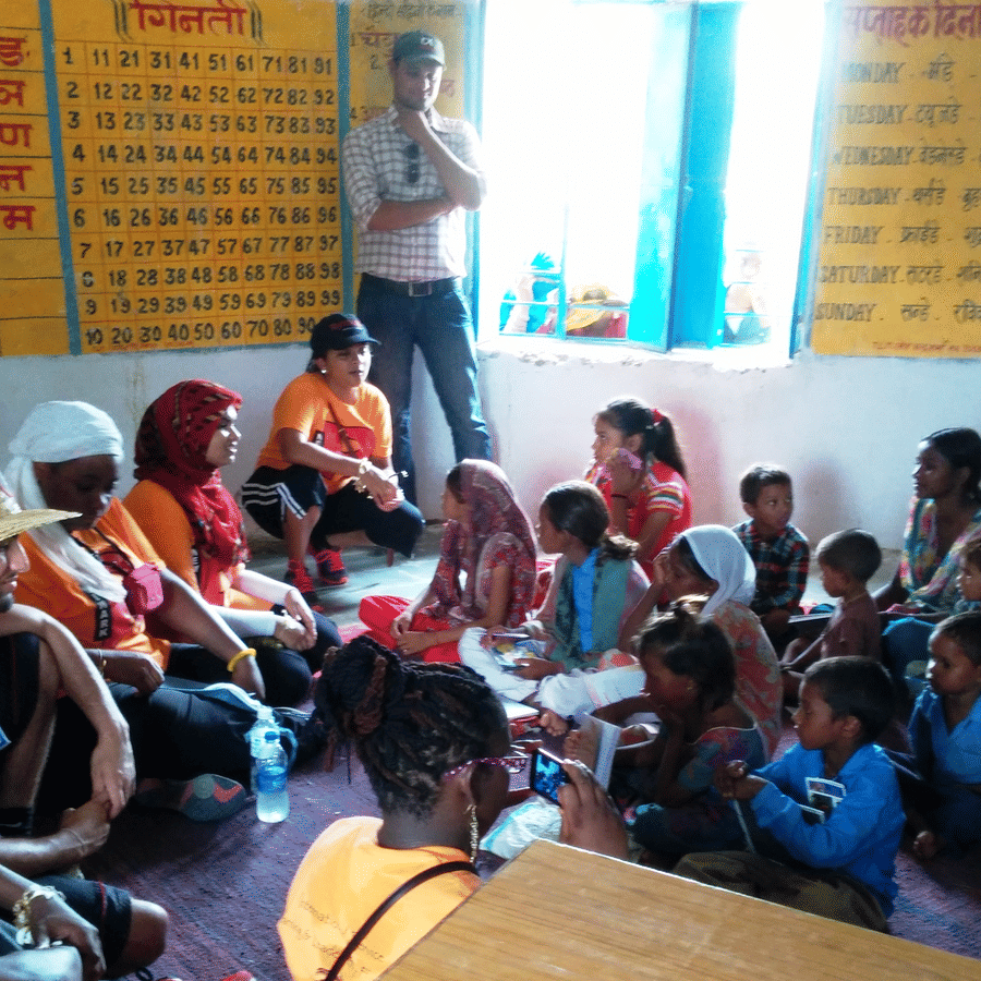 Volunteer Local Shilanya school Umaid Palace Hotel Kalakho Dausa Rajasthan