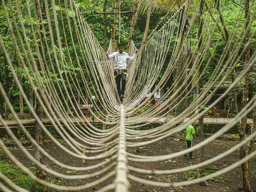 burma-bridge sajan-outdoor adventure activity for thrill seekers.