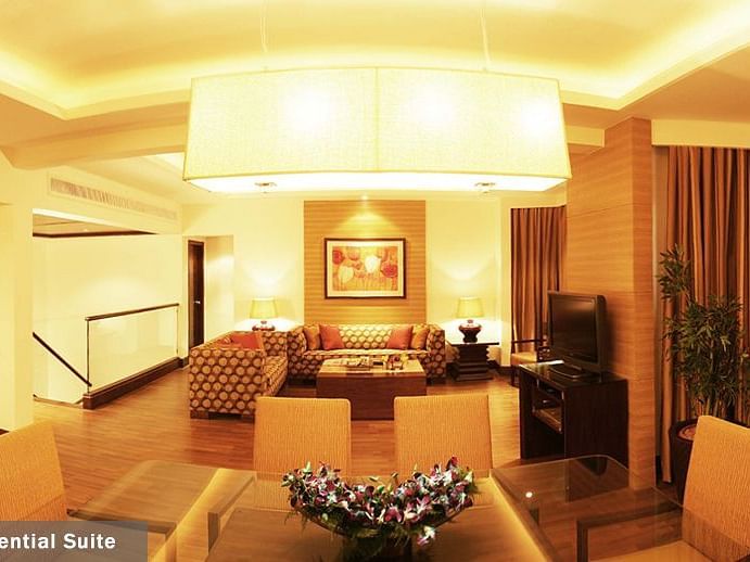 living room of our Presidential Suite in Mumbai