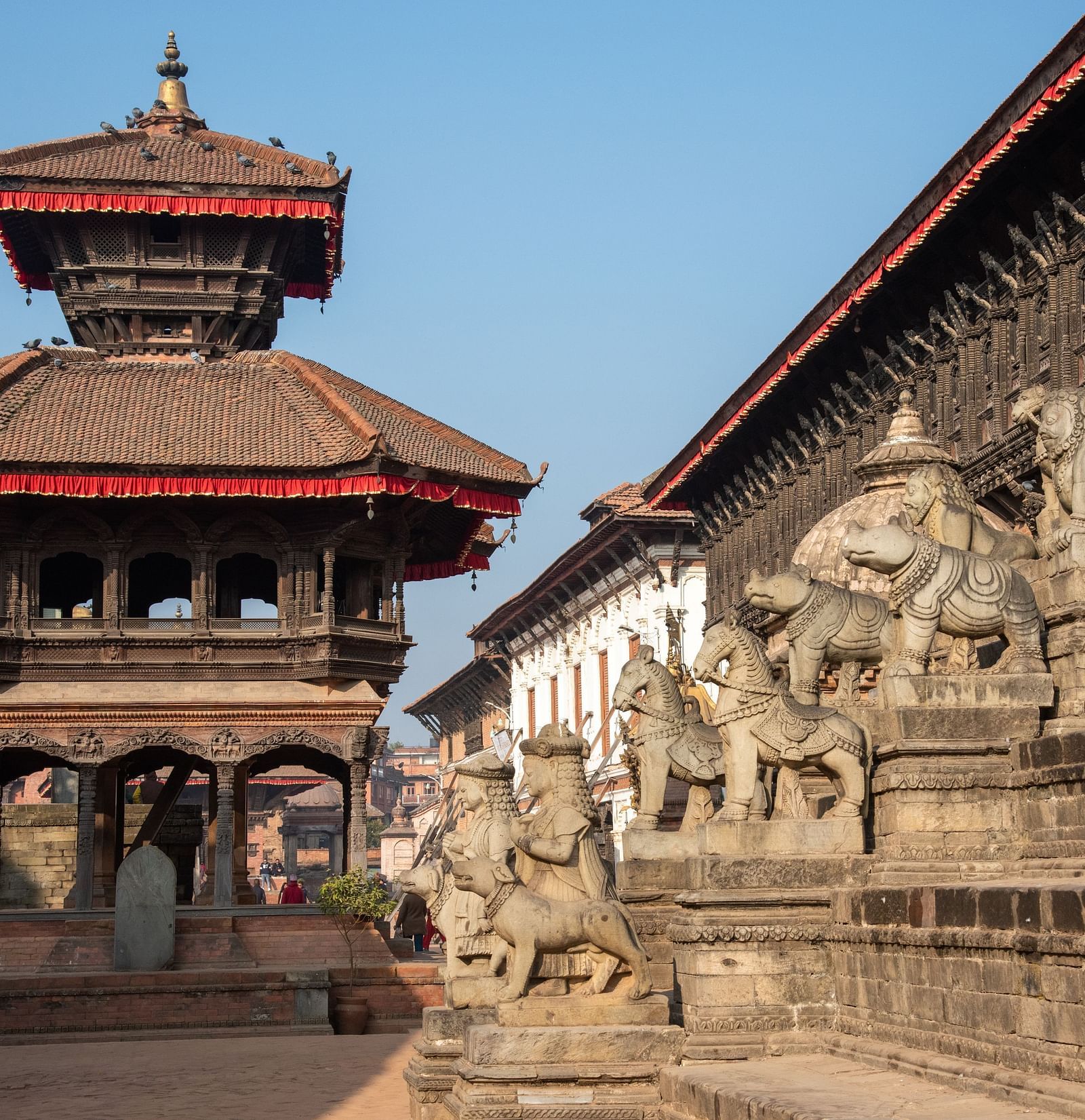 A facade view of the 55 window palace