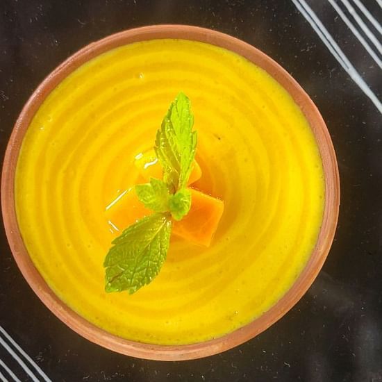 a mango drink