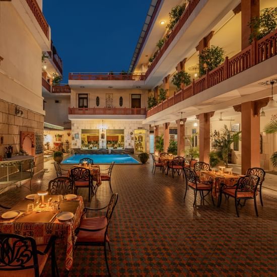 Poolside Courtyard - Boutique Hotel in Jaipur-Suryaa Villa-1