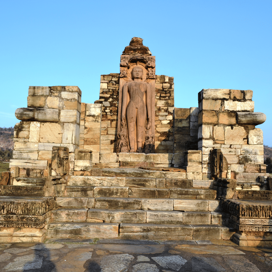 Neelkanth Mahadev Temple - 25ft tall sandstone statue of Shri Parshavanath-ji the 23rd Jain Tirthankara