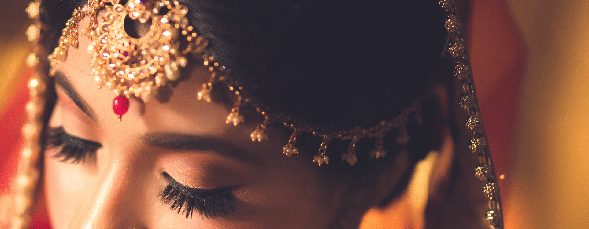 A beautiful bride after makeup