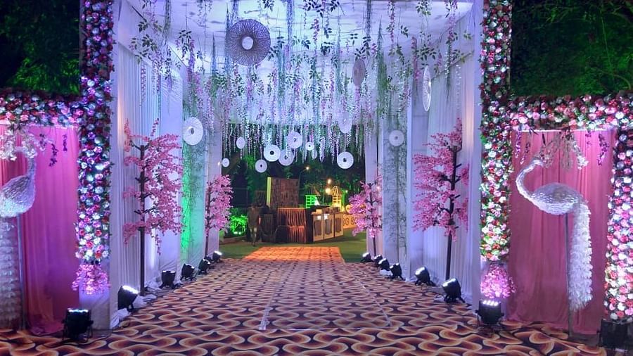 a wedding decoration at the resort in Khandala - Zara's Resort 3