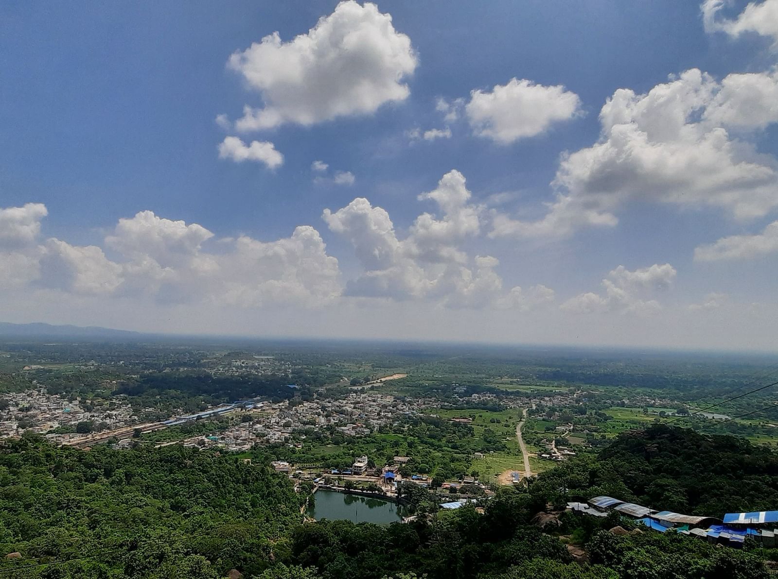 bird s eye view of a city during the day