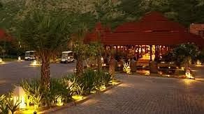 Ananta Pushkar driveway lined with trees