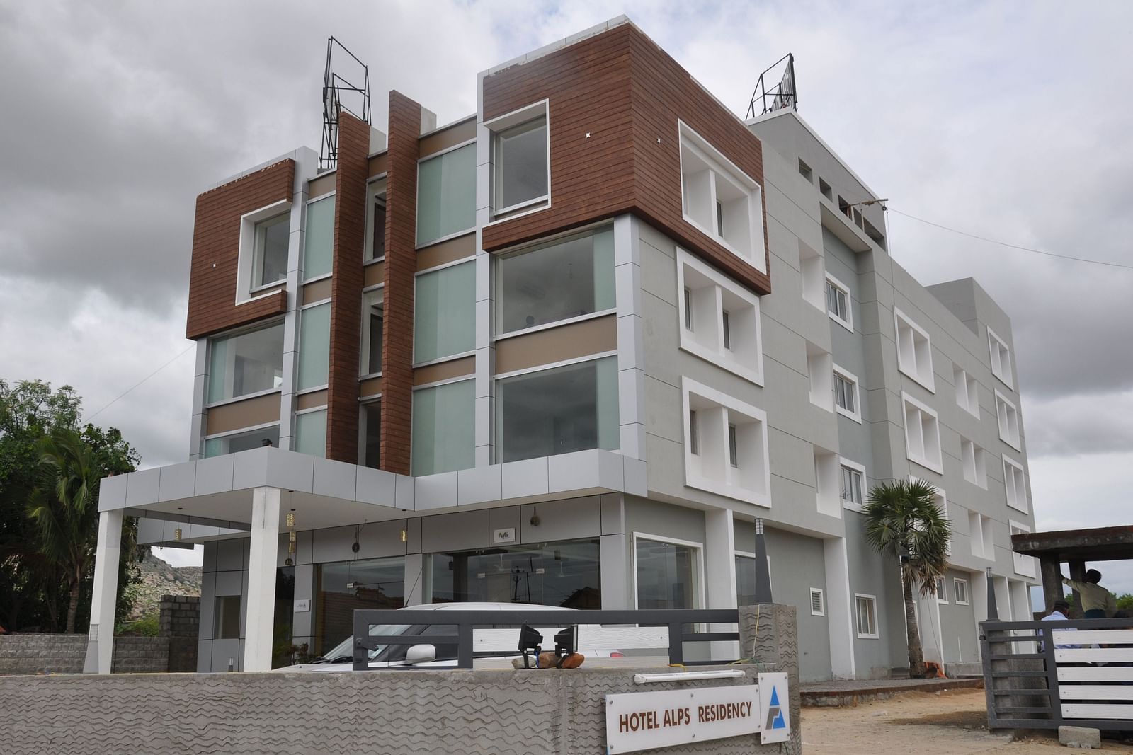 facade view of Hotel Alps Residency, Krishnagiri