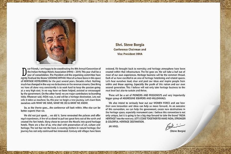 A image of message from the conference chairman and vice president of IHHA