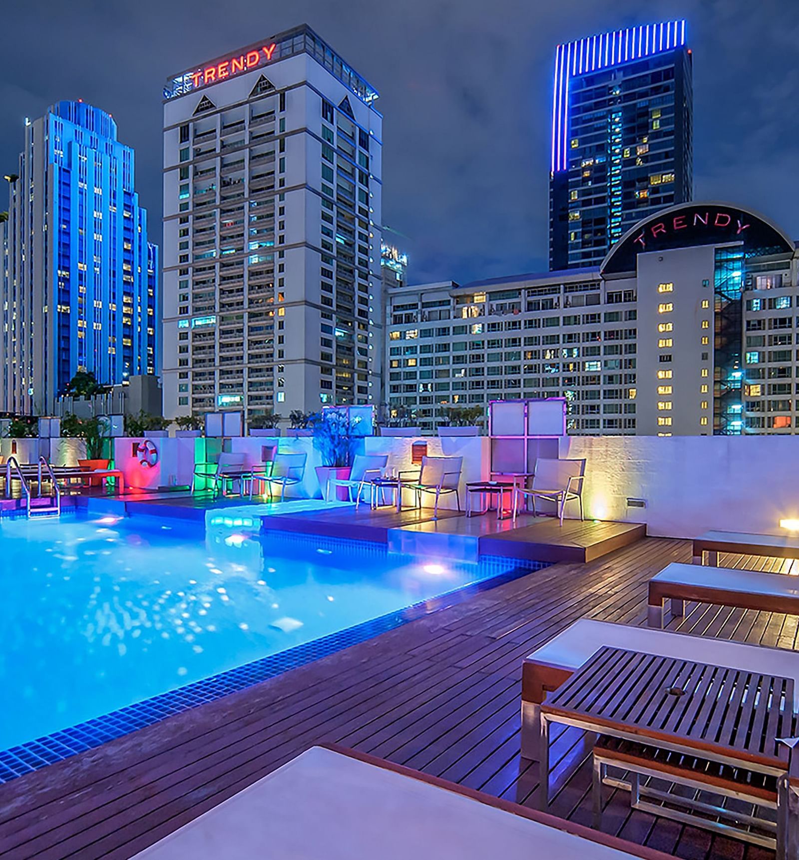 Rooftop pool at Night Hotel Bangkok
