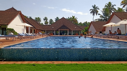 Indooor Swimming Pool at our resort in Kumarakom, Abad Whispering Palms, Kumarakom-24