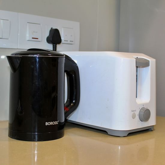 Clear view of kettle and toaster at 1 BHK apartment - Maxxvalue Apartment, Hiranandani, Powai
