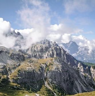 snow clad mountain peak