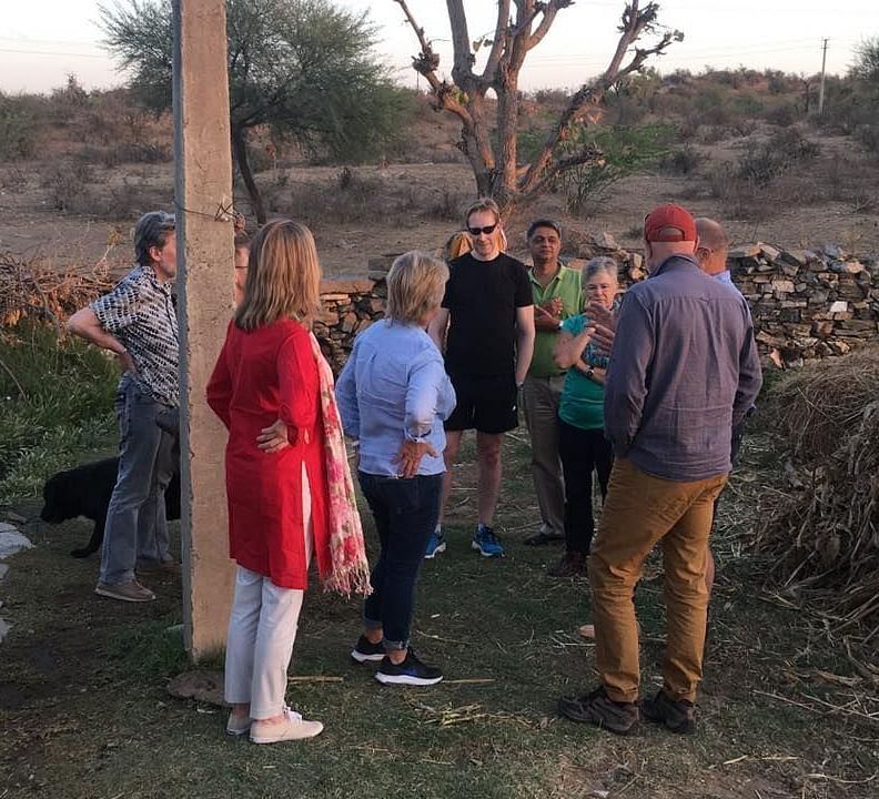 Tourists exploring the field - Dev Shree, Deogarh
