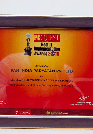 2016 March PCQuest Best IT Implementation Award