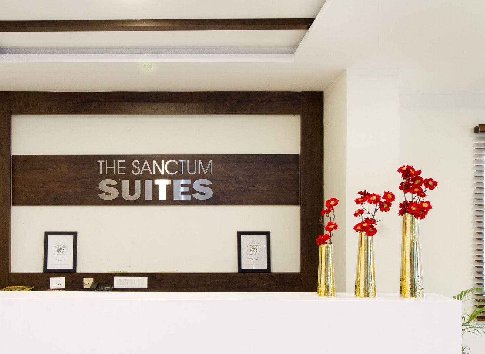 Reception and Lobby The Sanctum Suites in Whitefield 1