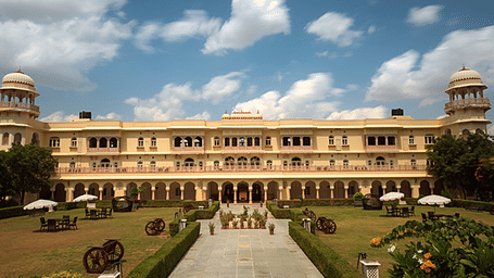 A facade image of Mundota Palace