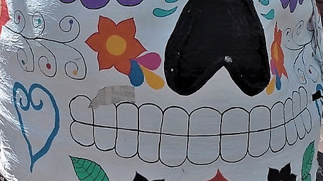 skull paper mache