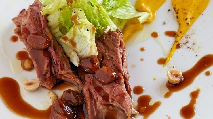 Lamb dish nicely platted at Hablis Hotel, Chennai