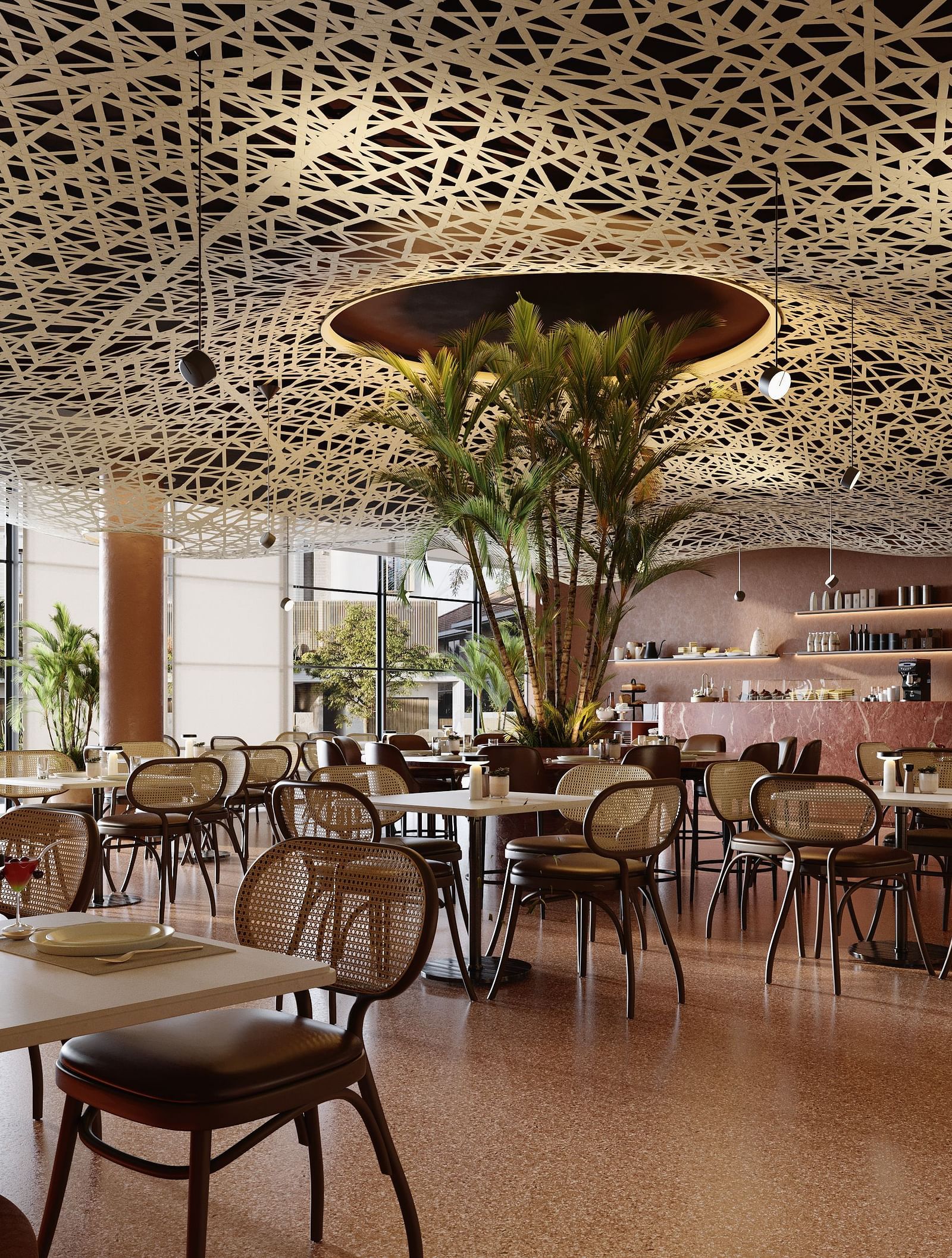   Experience comfortable dining seating at The Beak Bistro, one of the nice restaurants in Accra, offering a delightful blend of cuisine and ambience.