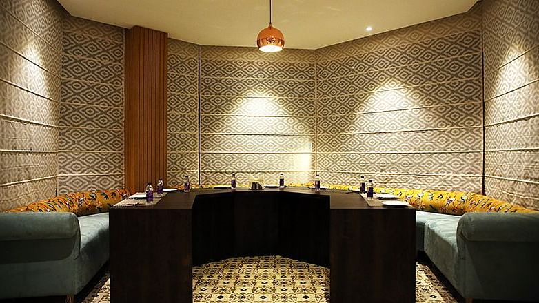 Rosetum Kasauli - The sunset bar restaurant buffet arrangement