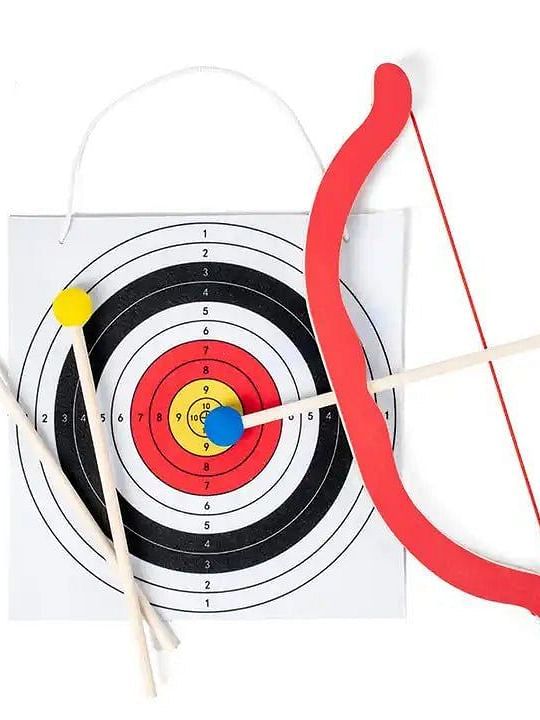 Archery board, bow and arrows | Woodstock Resorts, Coorg