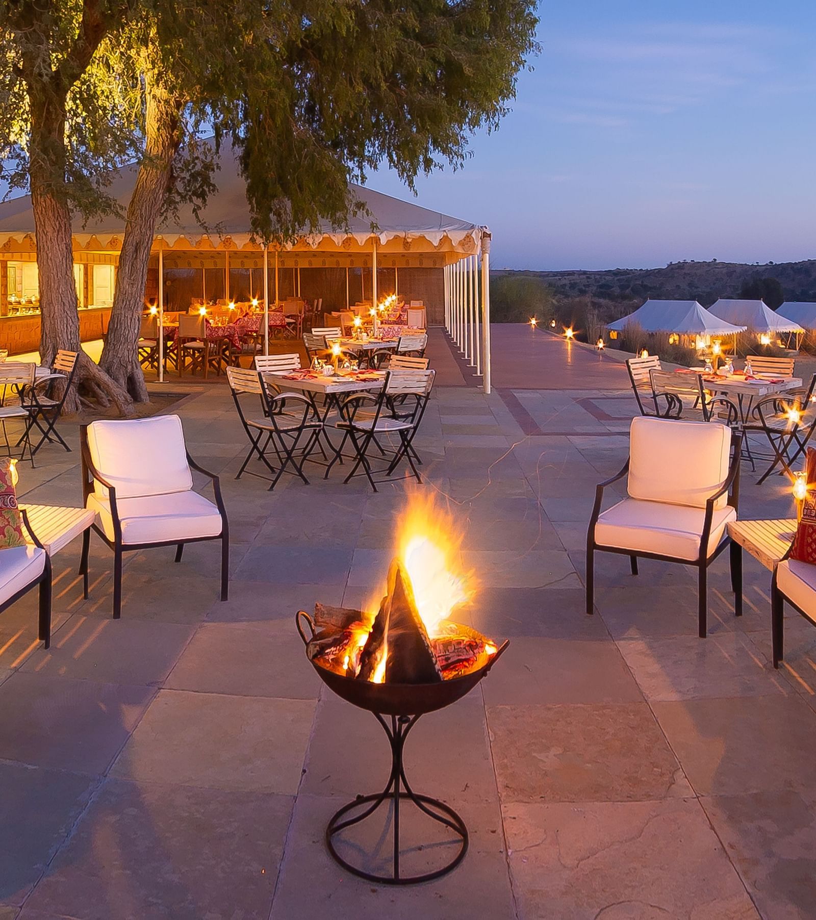 Outdoor dining arrangement at Manvar Resort and Desert Camp - 3