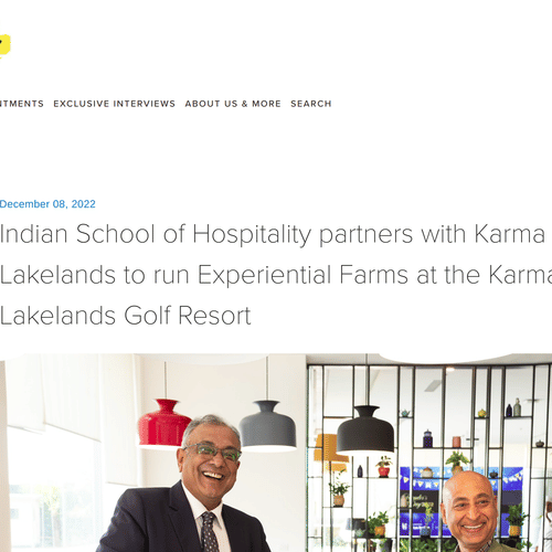 A screenshot of an article about Karma Lakelands.