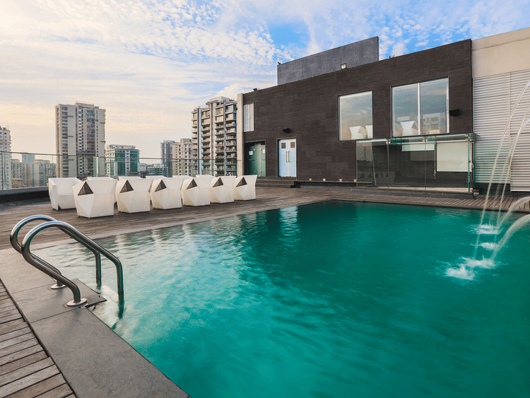 The Empresa Boutique Hotel - view of the rooftop swimming pool during daytime 1