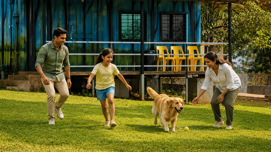 Family time feels better with paws around